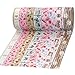 Crafty Rabbit Premium Washi Tape | Vintage Set of 8 | Pink Brown Decorative Masking Tape Rolls