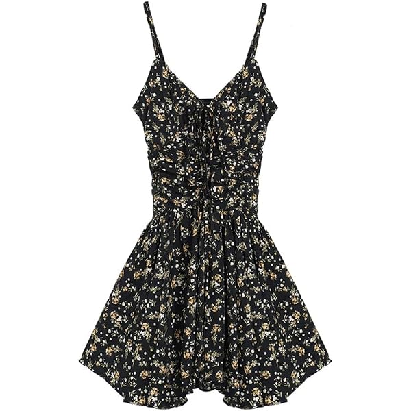 Verdusa Women's Plus Size Floral Summer Dress - Boho Short Sundress With Adjustable Straps - View #10