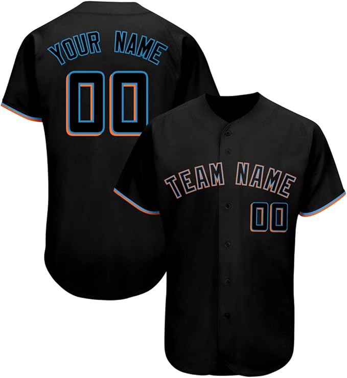 Custom Baseball Jerseys Personalized Sportswear Full Button