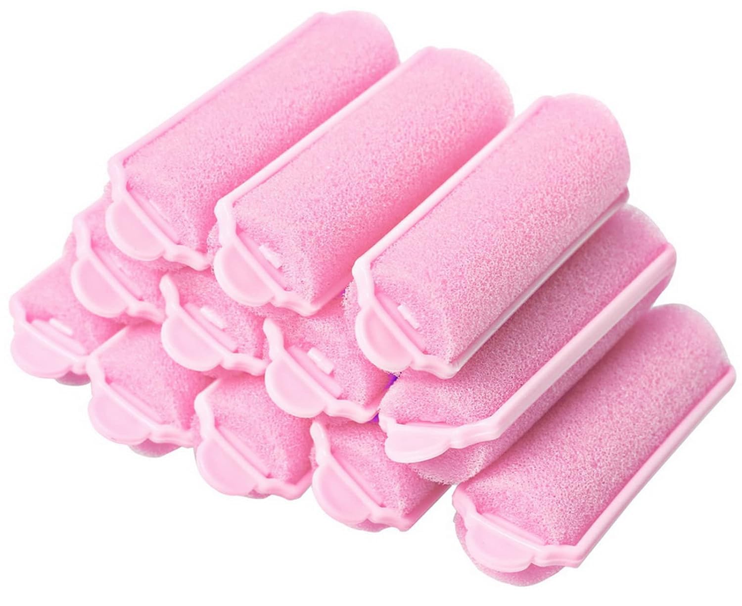 Photo 1 of 12-Pack Foam Sponge Hair Rollers 2.4 Inch Hair Curlers to Sleep In Soft Sleep Rollers Hair Curlers for Curls Style Heatless Hair Curler
