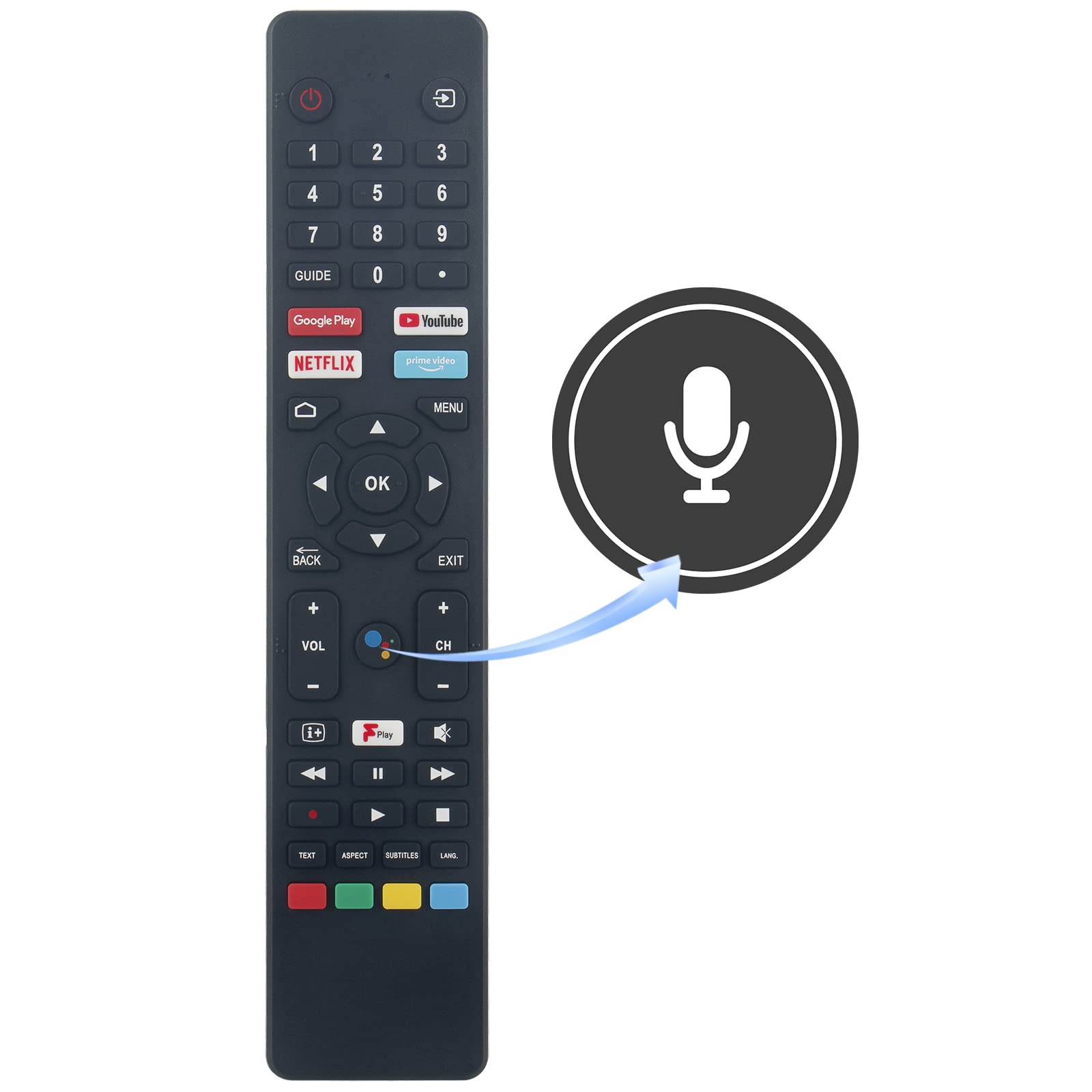 VINABTY RMC3250 RM-C3250 Replacement Remote Control Compatible with JVC LT-40CA890 LT-32CA690 LT-32CA790 LT-43CA890 LT-50CA890 LT-55CA890 LT-65CA890 LT-40CA790 LT-43CA790 LT-43C700 LT-58CA810 Smart TV