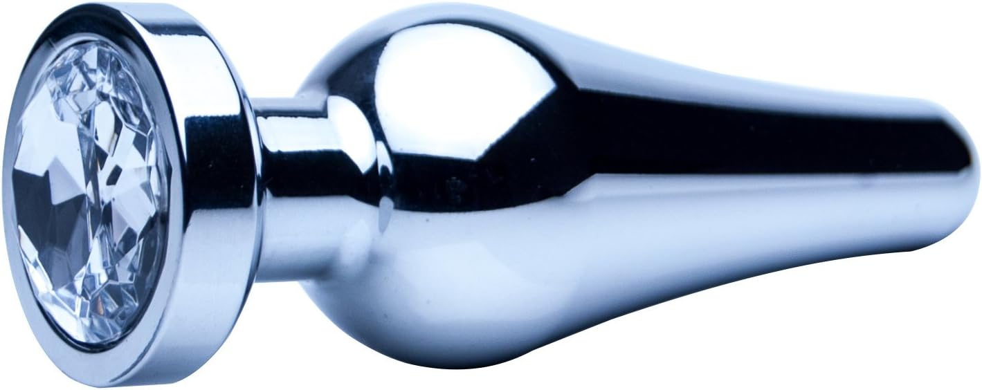 Precious Metals Large Smooth Silver Anal Plug