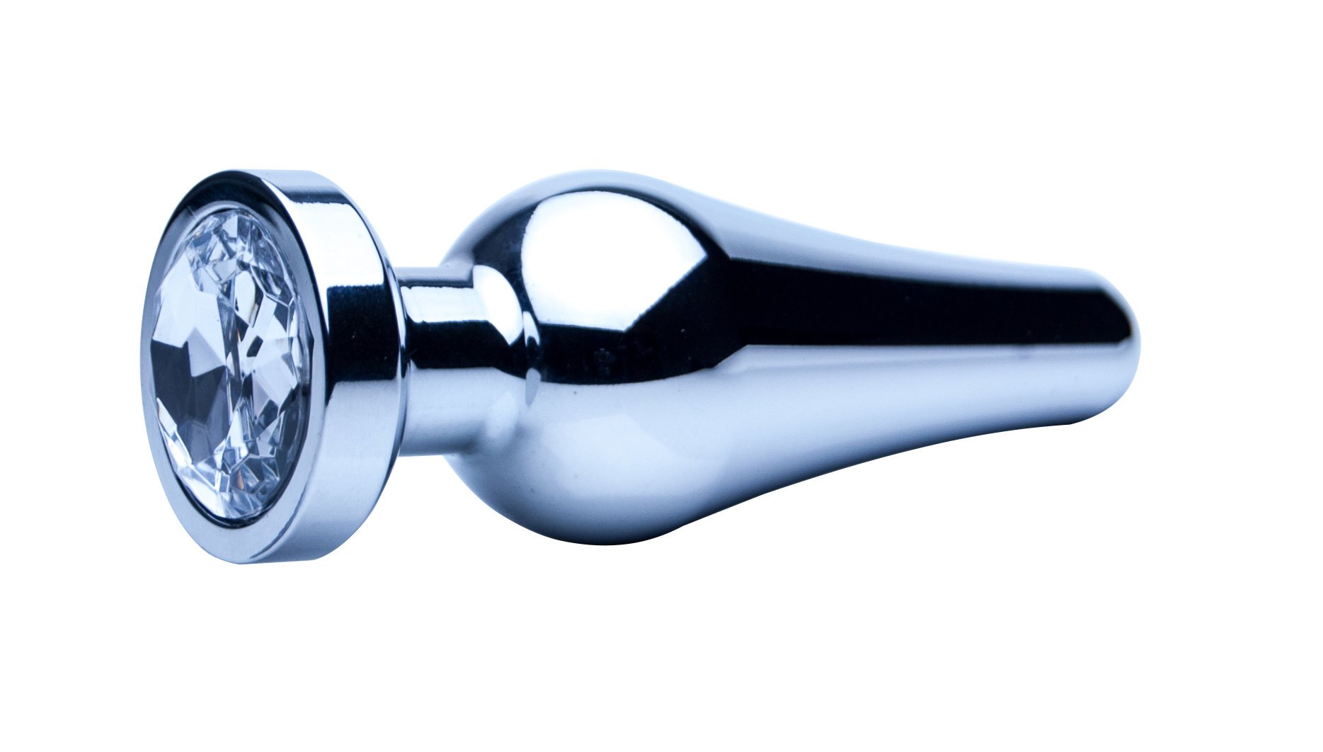 Precious Metals Large Smooth Silver Anal Plug