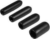 Sourcing Map 100 pcs Round Rubber End Caps 2/3/4/6 mm Black Vinyl Tubing Covers view 3