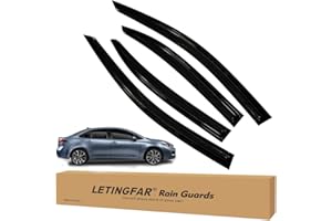 LETINGFAR Tape-on Rain Guards for 2020-2024 Corolla Sedan, for 2020-2024 Toyota Corolla Accessories，Side Vent Visors Shades Window Deflectors for Toyota Corolla