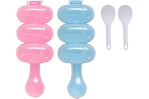 2PCS Rice Ball Maker Kit: Colourful DIY Sushi & Bento Lunch Tool for Kids and Home Chefs