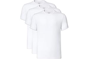 COLORFULLEAF Men's Undershirts Bamboo Rayon Short Sleeve Crewneck/V-Neck Tees Slim-fit T-Shirts 3 or 5 Pack