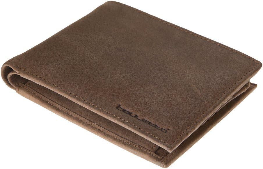 Bouletta Handmade Men's Leather Wallet Card Holder Purse Wallet Money Card Case Wallet, Hunter Cognac Vintage