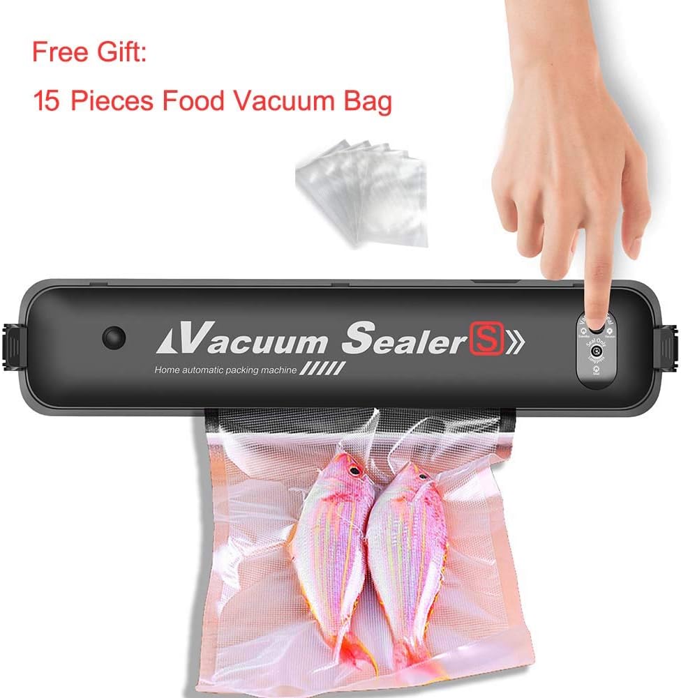 At27clekca Home Automatic Food Saver Vacuum Sealer Packaging Sealing Machine with 15 Bags