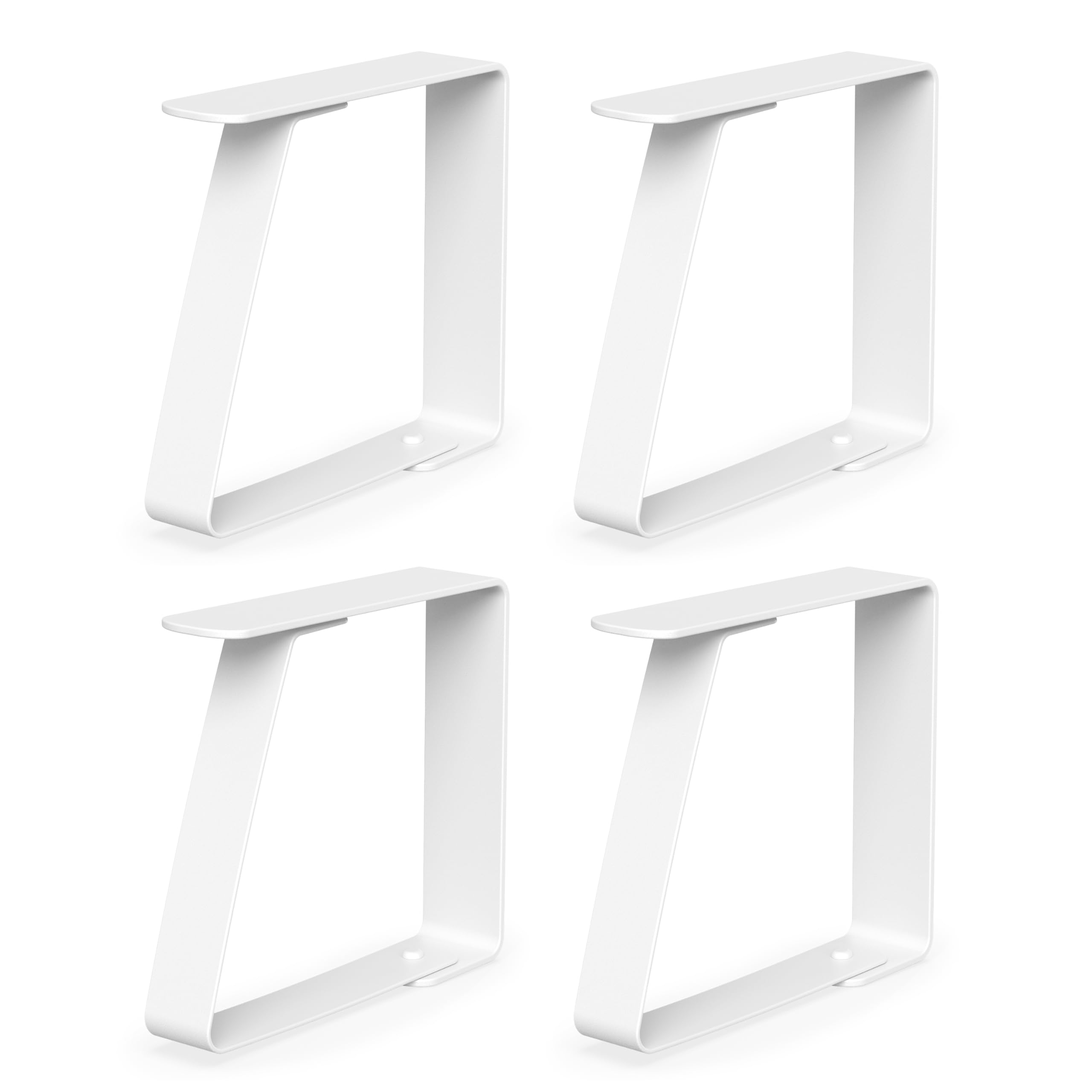 virea 4 x Tablecloth clips White for table thicknesses of 5 cm - - Stainless steel tablecloth clips for indoors and outdoors - - Easy-to-clean tablecloth clips - - Clips with rounded edges