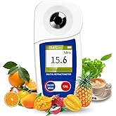 Flagfront Digital Brix Refractometer with 0-55% Range, &plusmn;0.1% Accuracy | Automatic Temperature Compensation Brix Meter for Fruit Juice, Wine Making &amp; Coffee