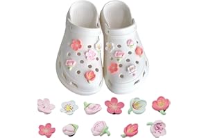 Xuvrir 2024 New Shoe Charms-Coquette Bows Flower Pink Shoe Charms Set,Cute Shoe Charms