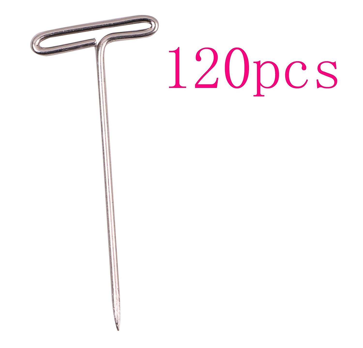 Tupalizy 120PCS 1 Inch Nickel Plated Steel T-Pins