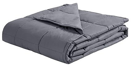 puredown Gewichtete Decke für Schneller und Besser Einschlafen, 6.8kg Schwere Decke für 57-76kg Person,100% Baumwolle 150x200