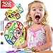 Lazy Monk Magnetic Blocks Tiles for Kids - 102 Pcs Magnet Building Tile for Toddlers - 3D Educational Toys