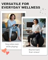 Trideer Exercise Ball Anti Burst Gym Ball 330 lb with Pump Yoga Pilates view 8