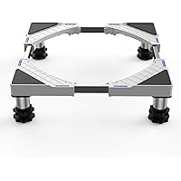 SEISSO Washing Machine Base Stand, 4 Heavy Duty Feet Adjustable Increase 1.5inch Height Max Load 1100LB(500KG) Base for…
