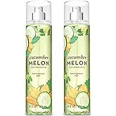 Bath and Body Works Cucumber Melon Fine Fragrance Mists Pack Of 2 8 oz. Bottles (Cucumber Melon)