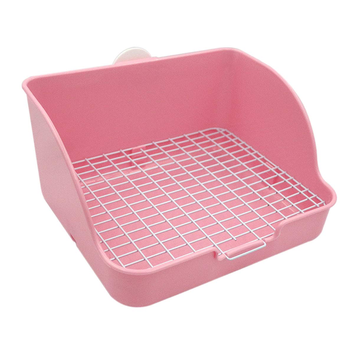 Amakunft Pet Small Rat Toilet, Square Potty Trainer Corner Litter Bedding Box Pet Pan for Small Animal/Rabbit/Guinea Pig/galesaur/Ferret