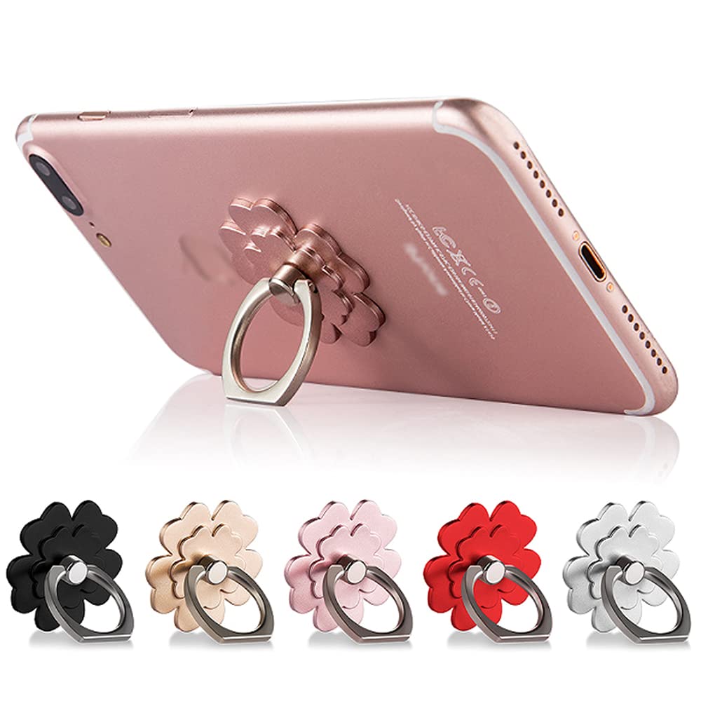Photo 1 of Kinizuxi Phone Ring Stand Holder, 360 Degree Rotation Lovely Flower Phone Ring Holder Finger Grip Compatible with Various Mobile Phones,Tablet and Phone Cases (5 Packs)