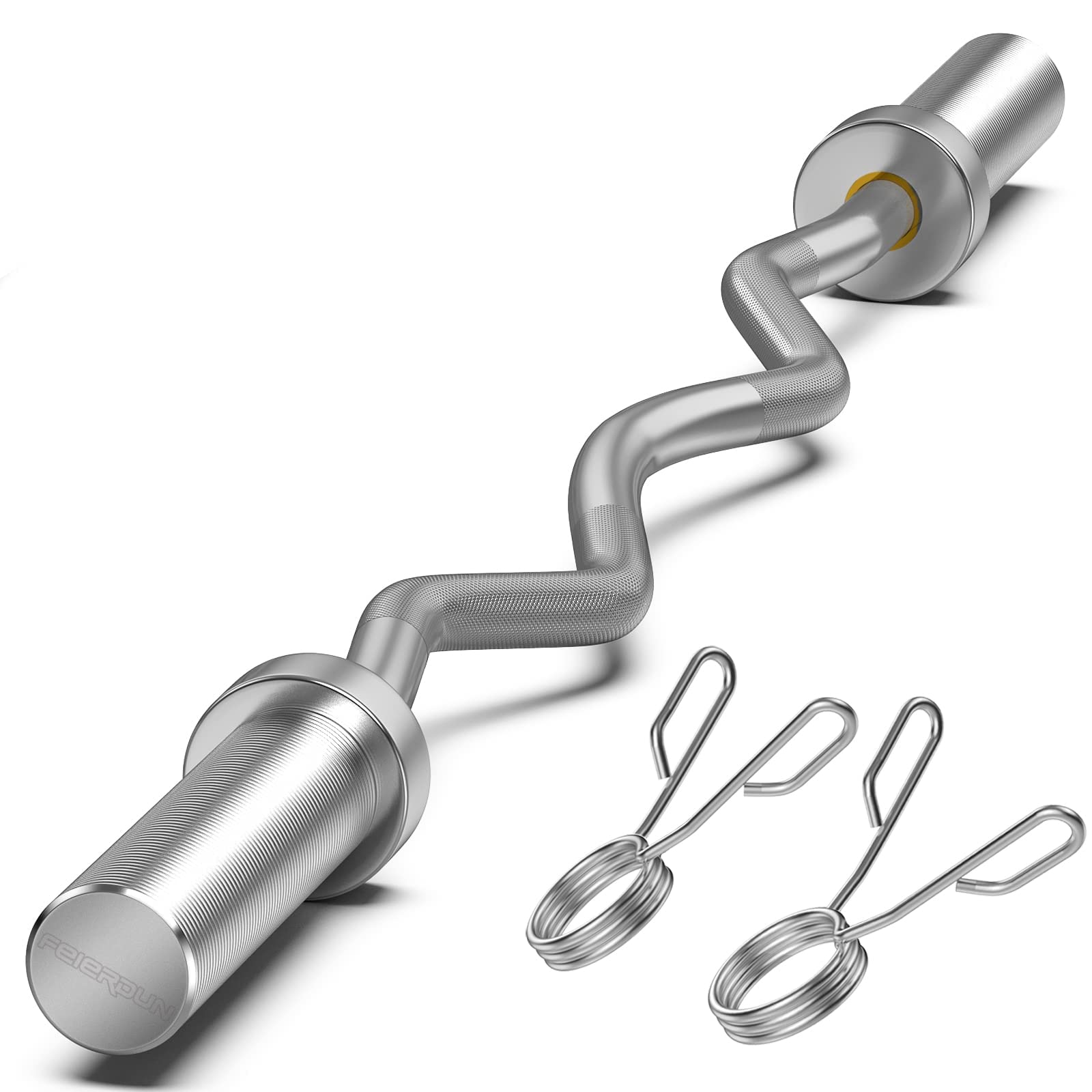 Mua FEIERDUN Olympic Barbell EZ Curl Bar 47in/4ft/5ft/6ft/7ft for