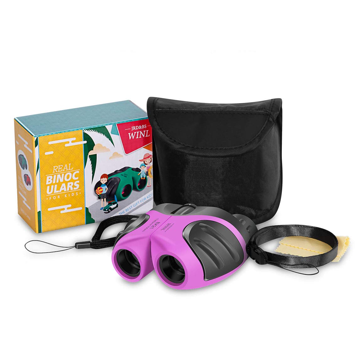 Pink JRD&BS WINL Binoculars Toys for Children,Birthday Gifts for 49
