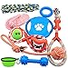 Nolsen Dog Toys Gift Set 10 Pack Puppy Chew Rope Squeak Toy for Medium to Small Doggie
