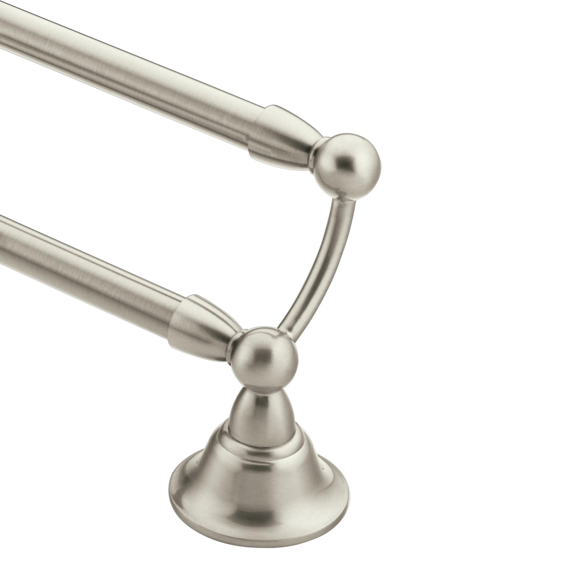 Moen DN6822BN Sage 24-Inch Bathroom Double Towel Bar, Brushed Nickel