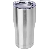 DOMICARE 20oz Tumbler with Lid Stainless Steel Tumblers Bulk, Double Wall Vacuum Insulated Coffee Travel Mug, 1 Count (Pack of 1) Stainless Steel