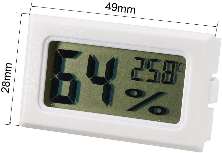 Greenhouse uxcell White Digital Temperature Humidity Meters Gauge