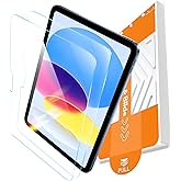 EZ-GLAZ-2 Pack Screen Protector for iPad A16 2025 11th (11 inch) / 10th Generation 2022 (10.9 inch), 9H+ Hardness Tempered Glass with Easy Application Tray, Support Apple Pencil, Case Compatible, HD Clear