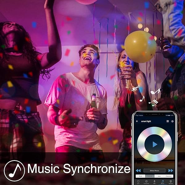 Onforu 6 Pack 7W Alexa Bombilla LED Inteligente Wifi RGBW Bombilla E27 Bombillas Compatibles con Echo Google Home Smart Luces de Colores con Blanco 2800k 6200k WiFi Lmpara de Control Remoto