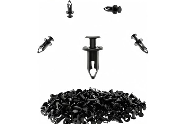 ROSY PIXEL 100Pcs 8mm Push-Type Fender Retainer Clips OEM 7661855 293150089 | Fits Honda, Polaris, Can-Am, Suzuki, Kawasaki A