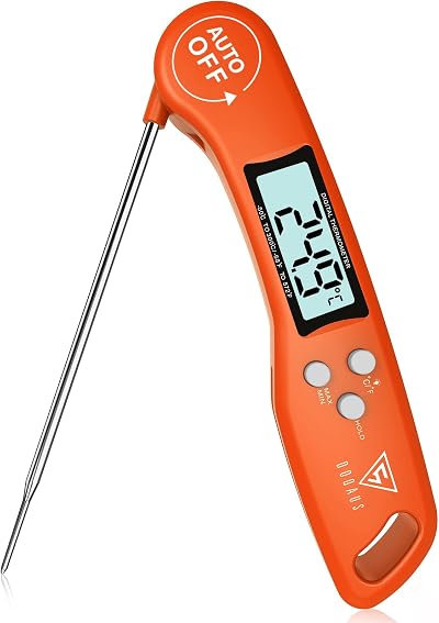 DOQAUS 3s Instant Read Meat Thermometer Backlit LCD Foldable Probe
