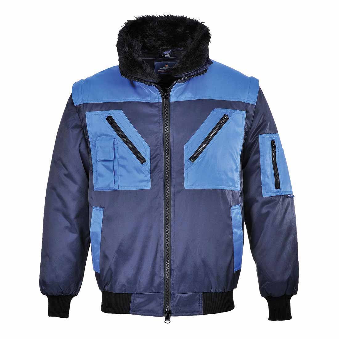 Portwest Two Tone Pilot Jacket, Size: XXXL, Colour: Navy, PJ20NARXXXL