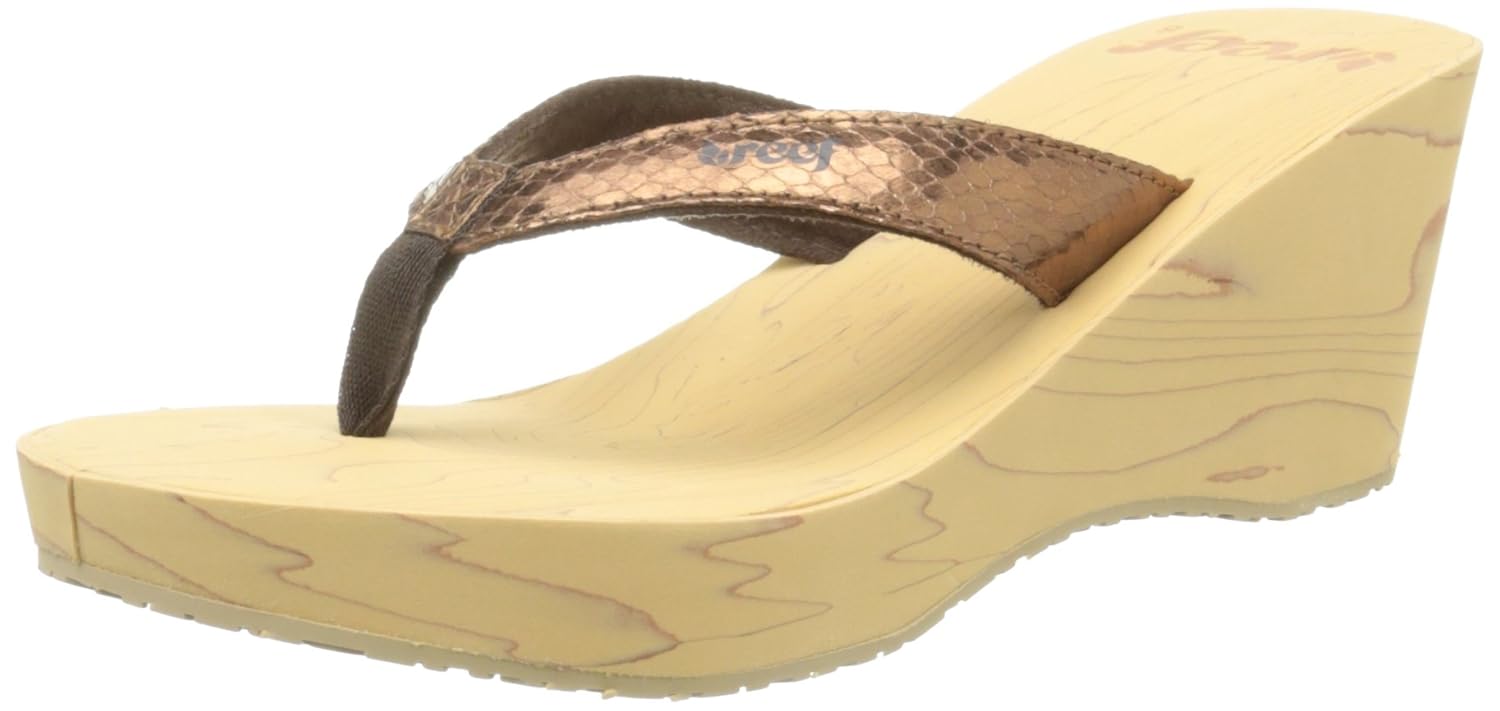 reef women s reefwood ii wedge sandal