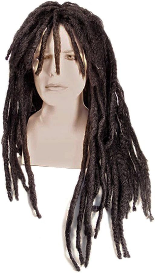 Long Dreadlocks, Black, One Size
