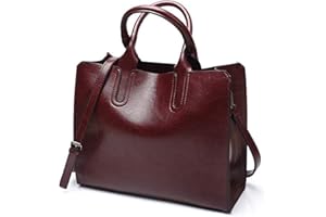 Pahajim Women Leather Handbags and Purses Top Handle Designer Tote Bags Satchel Bags for Women