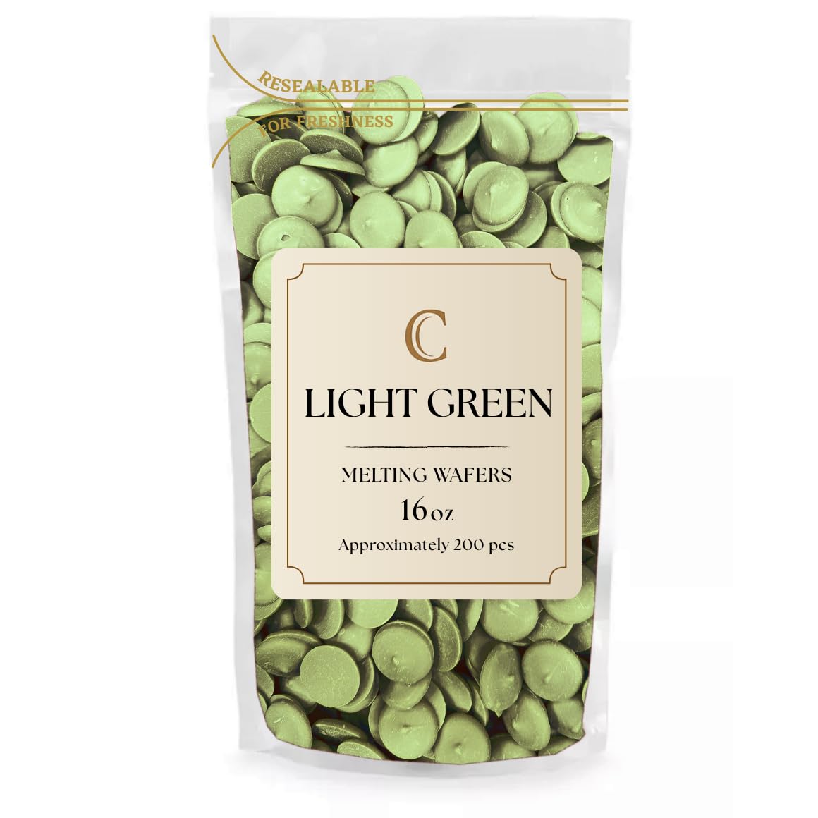 KIDU Light Green Chocolate Melting Wafers 16 Ounces