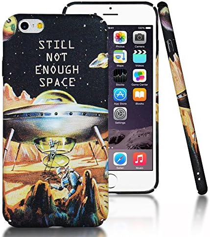 iPhone 6 6s Case,CLOUDS Smooth Premium Durable Hard PC Funny Spaceman Star case with a free screen protector