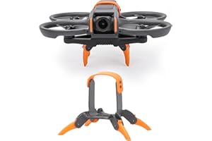 LIBOQIAO Avata 2 Foldable Quick Release Extension Leg - Heightened Landing Gear Protection Bracket (Orange Gray)