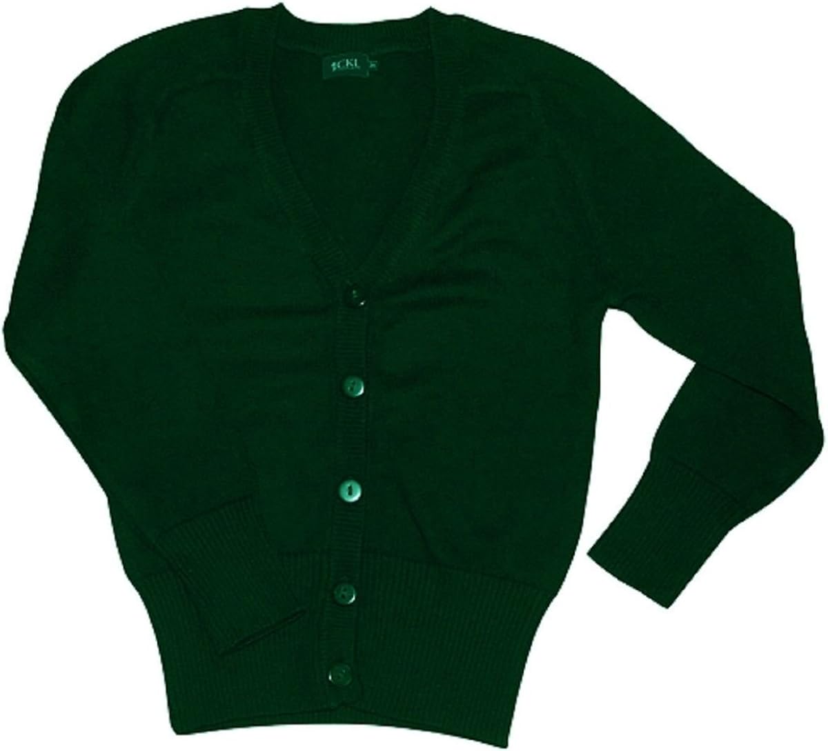 green cardigan school uniform
