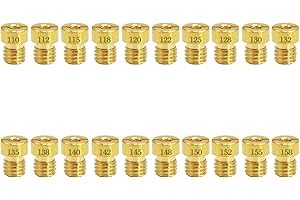 ZSDTRP 20pcs Carburetor Carb Main Jets Kit for PWK VA VB CV CVK FCR Keih-in O-KO Poli-ni Replacement Drive Further,Faster,Economy (KE 99101-393,#110-#158 SCL-2018090001-ZH-A05)