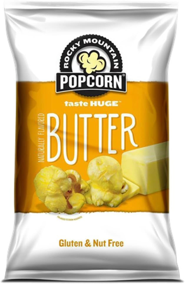 Rocky Mountain Popcorn, 1.5 Oz Bag (Pack of 48) (Butter)