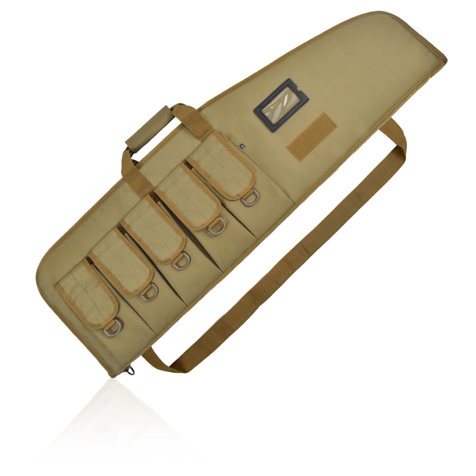 Photo 1 of AUMTISC Tactical Soft Gun Rifle Case, Shotgun Carrying Range Bag for Scoped, Khaki 38