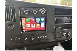2+32G Double Din Car Radio for Chevy Express 2500 3500 4500 2008-2024, 8 Inch Touchscreen Stereo Radio for Express 2500 3500 