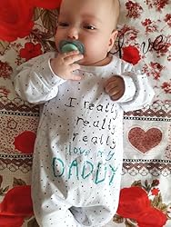 KuKitty Baby Boys Girls Romper I Really Love My