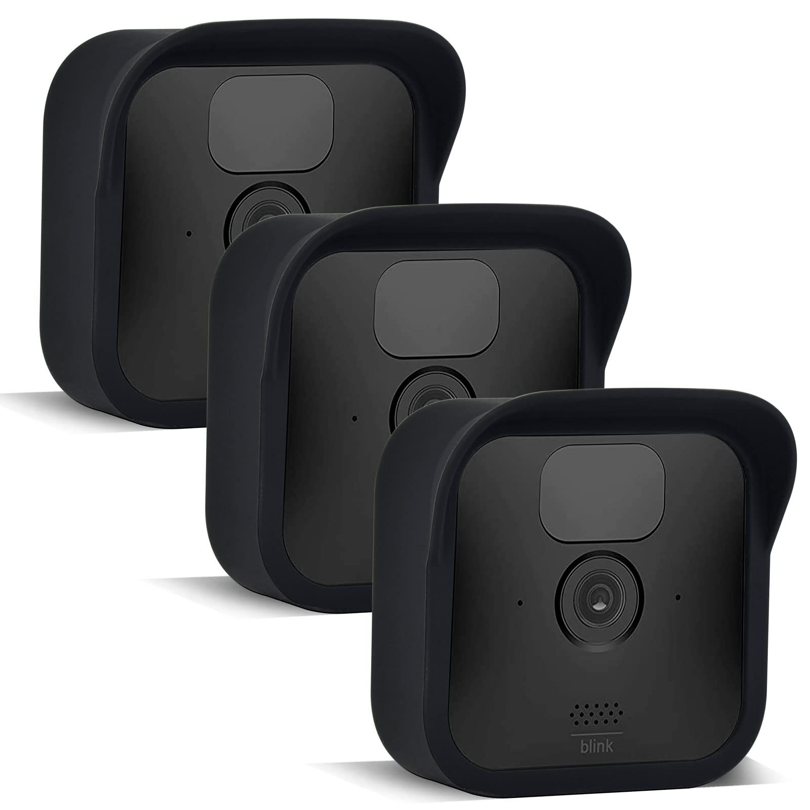 Photo 1 of Hisewen Silicone Case for All-New Blink (3rd Gen), 3 Pack Weather Resistant Protective Cover for Blink Indoor/Outdoor Home Security Camera (Black)