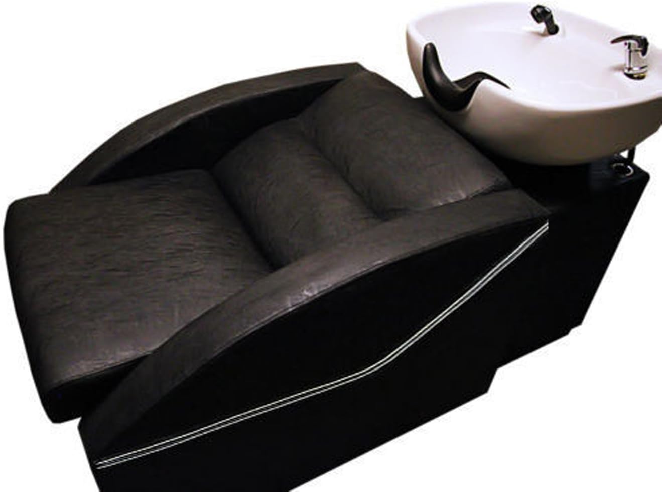 Miss Lilac Salon/Hairdressing Barbers Back Wash Basin With Chair And Footrest