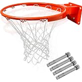 ProSlam Heavy Duty Wall Mounted Basketball Rim, 18 inch Professional Hanging Basketball Goal Fits Indoor and Outdoor Wall
